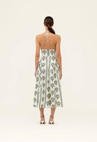 Agua By Agua Bendita - Balsa Moriche Linen Midi Dress