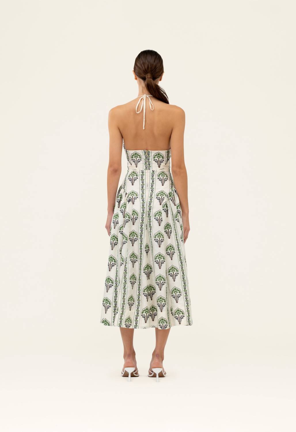 Agua By Agua Bendita - Balsa Moriche Linen Midi Dress