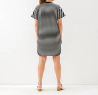 Karen Kane - Stripe Short Sleeve Dress