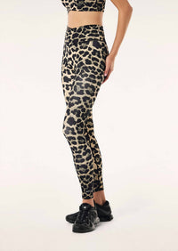 P.E. NATION Wander Full Length Legging in leopard print smokestone - women's pants - alternate view