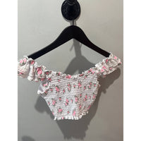 Flowers By Zoe - Girl's Cabbage Rose Tie Back Shirt