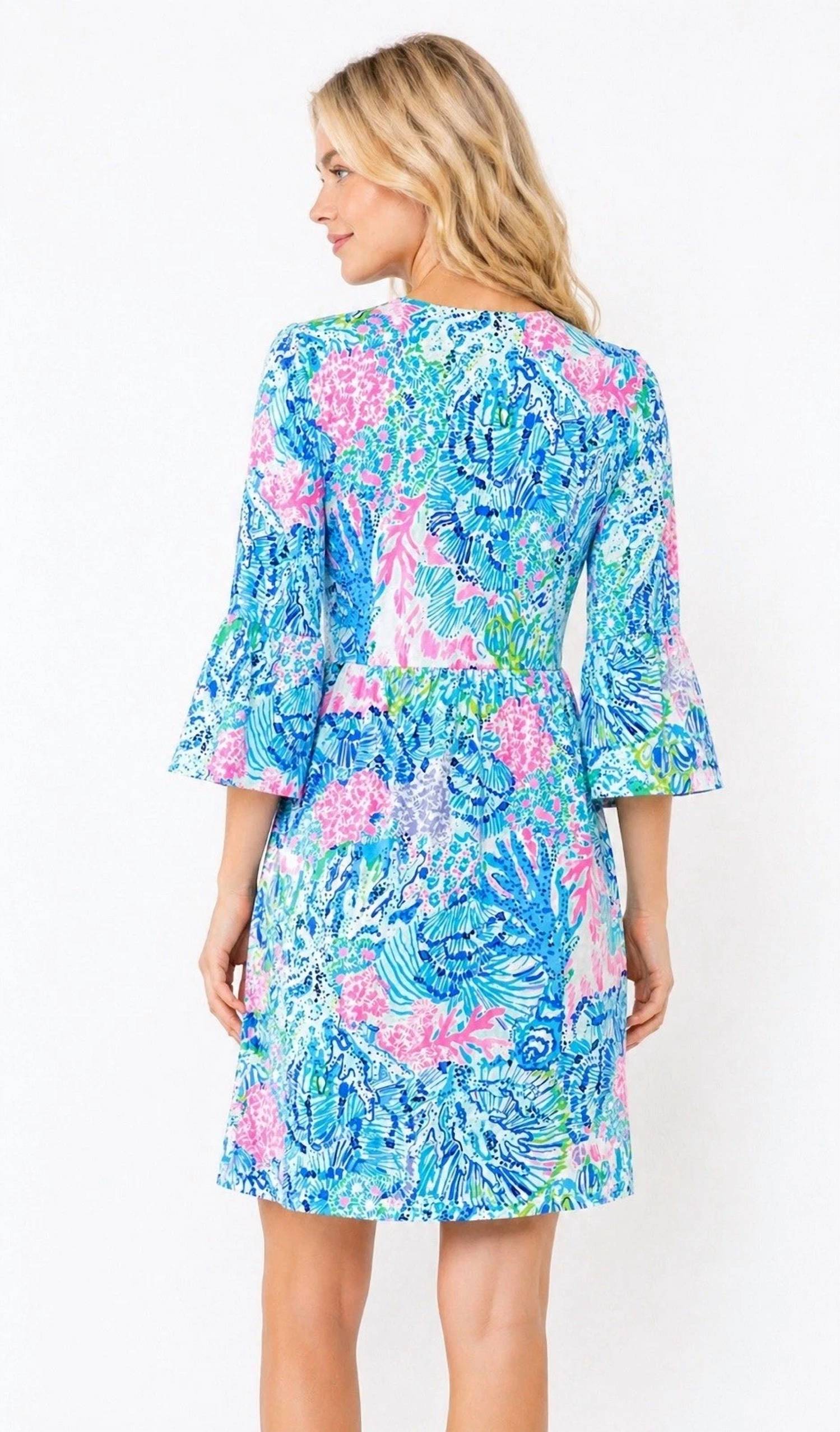 Lilly Pulitzer - Jannine V-neck 3/4 Sleeve Dress