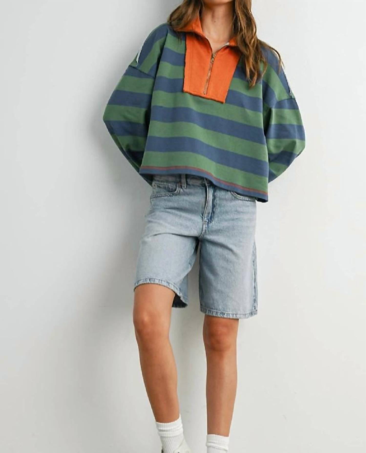 Buttermelon - Rugby Collar Sweatshirt