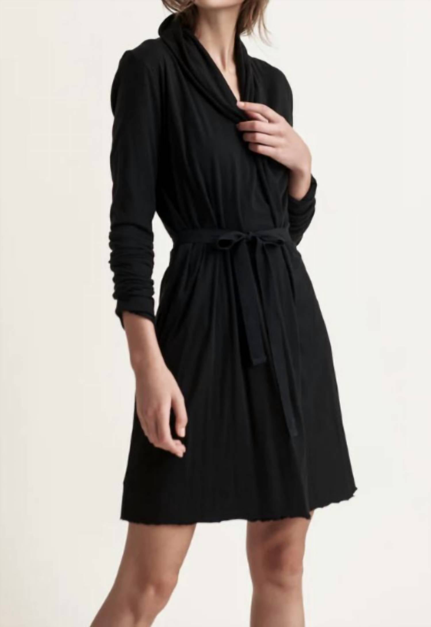Skin - Basic Double Layer Wrap Robe