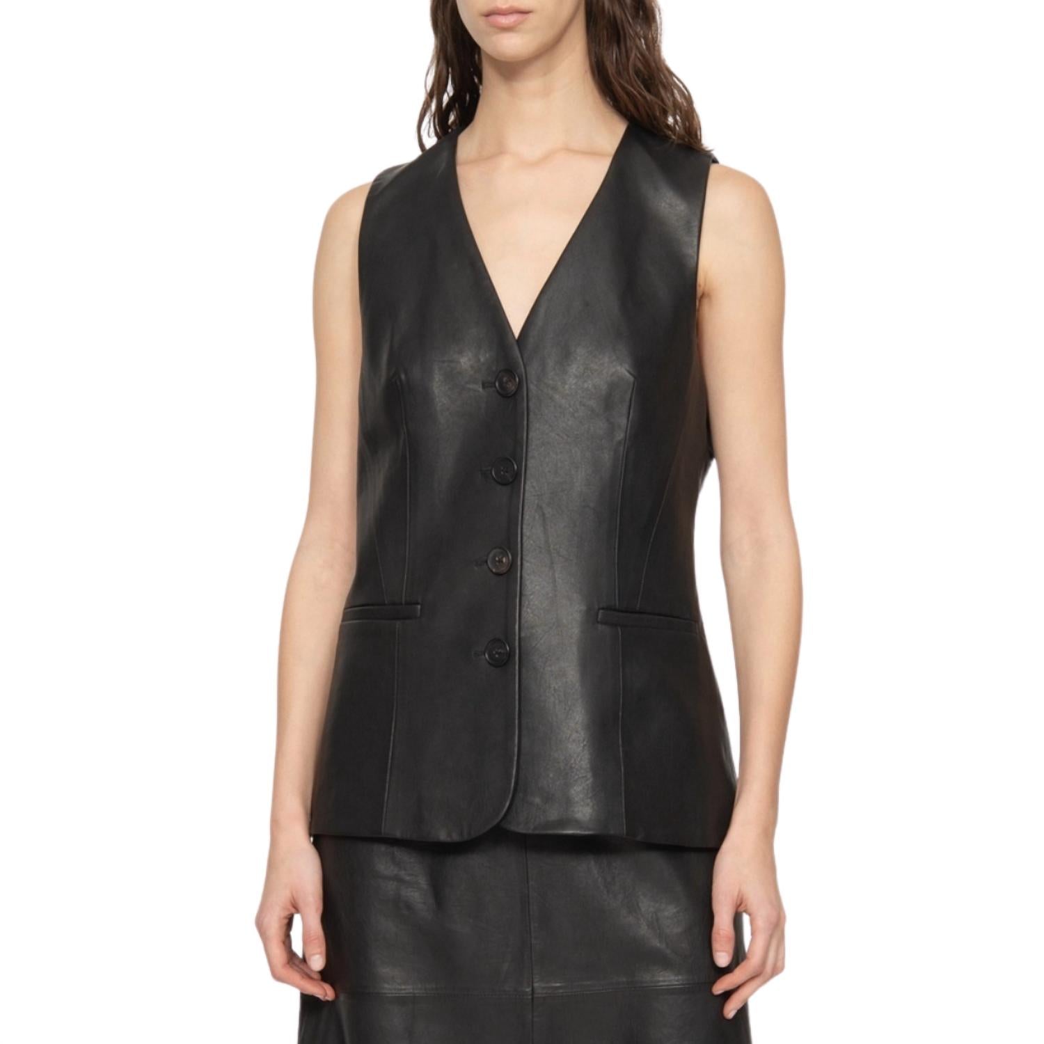 Sea - Lucie Leather Vest
