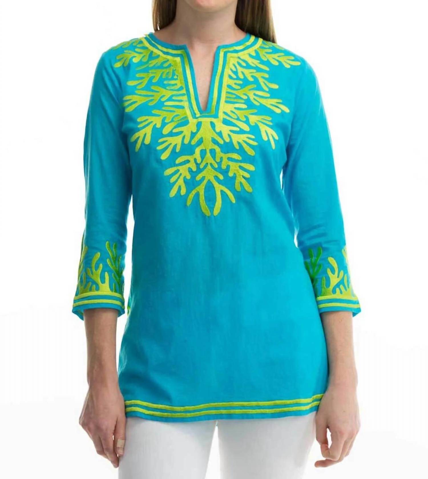 Gretchen Scott - Classic Embroidered Top