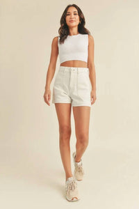 Just Black Denim - High Rise Utility Short