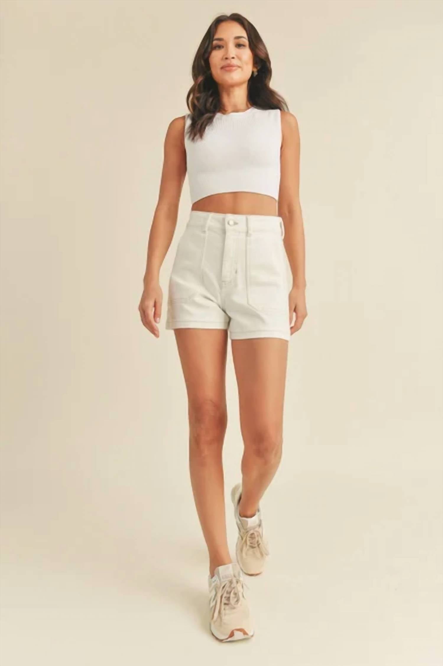 Just Black Denim - High Rise Utility Short
