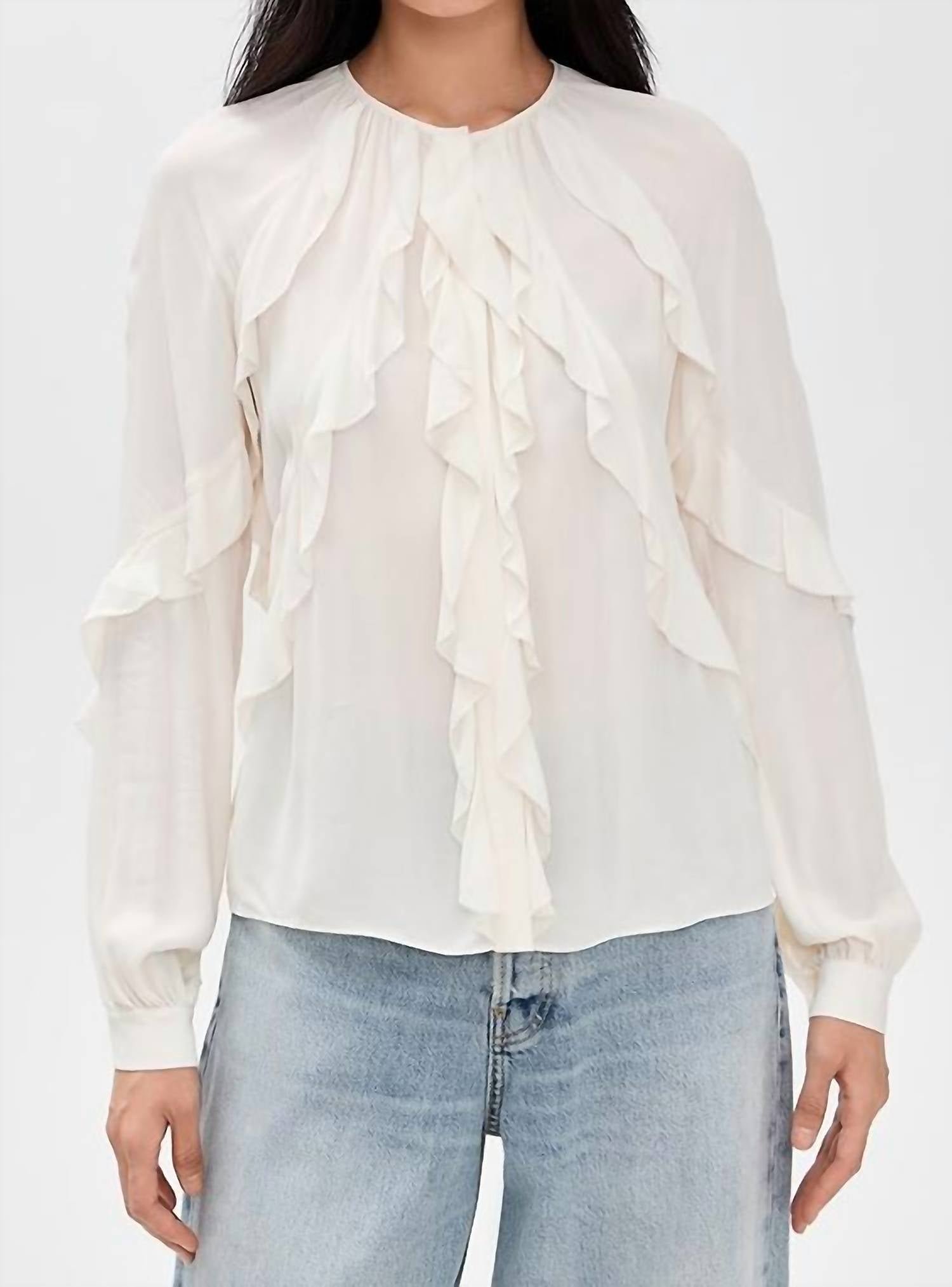 Favorite Daughter The Because Of You Top in white - women's blouse - alternate view