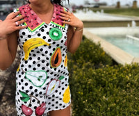 Queen Of Sparkles - Polka Dot Fruit Tank Dress