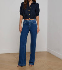 L'Agence - Women's Cove Crop Short Sleeve Jacket