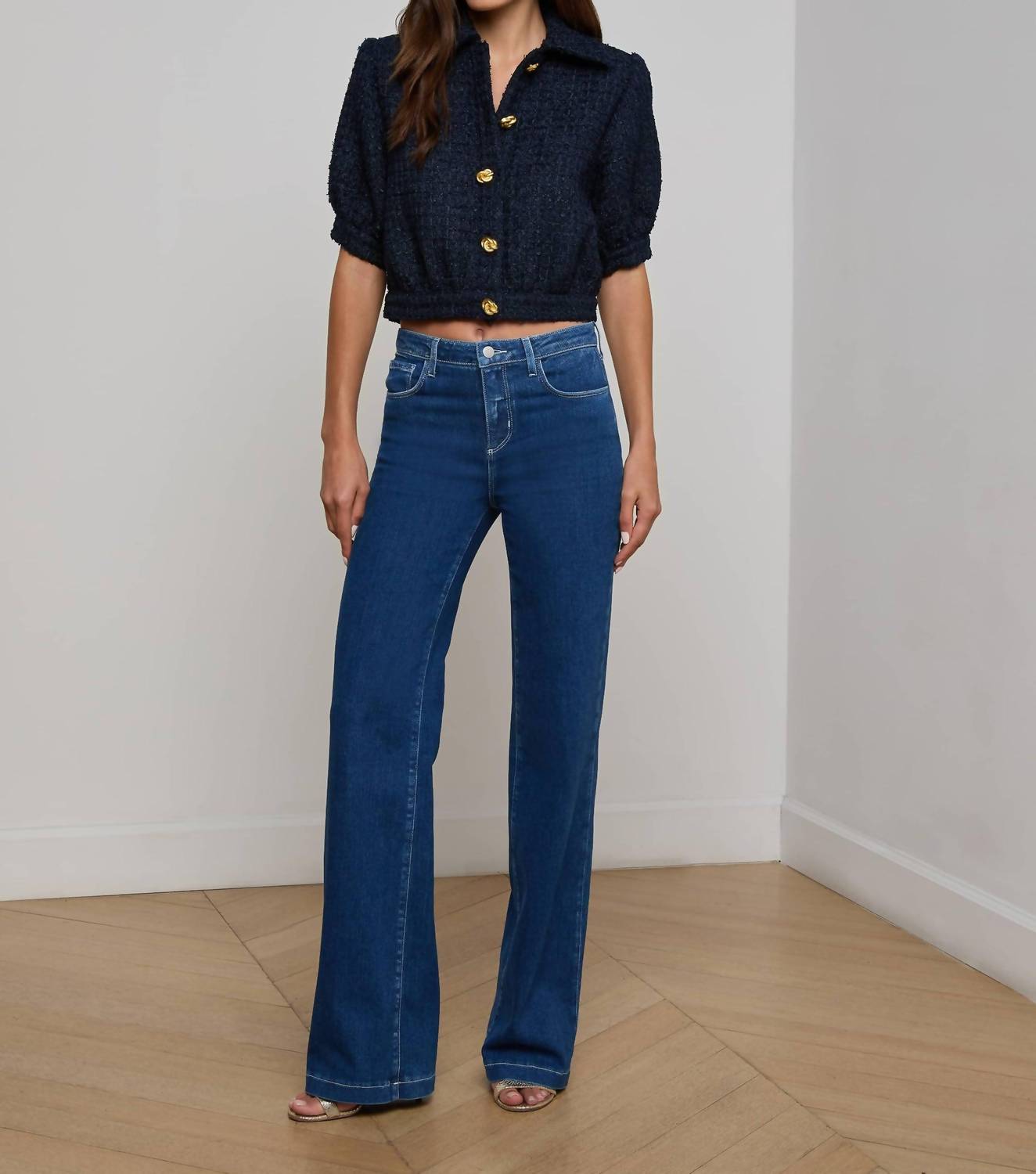 L'Agence - Women's Cove Crop Short Sleeve Jacket