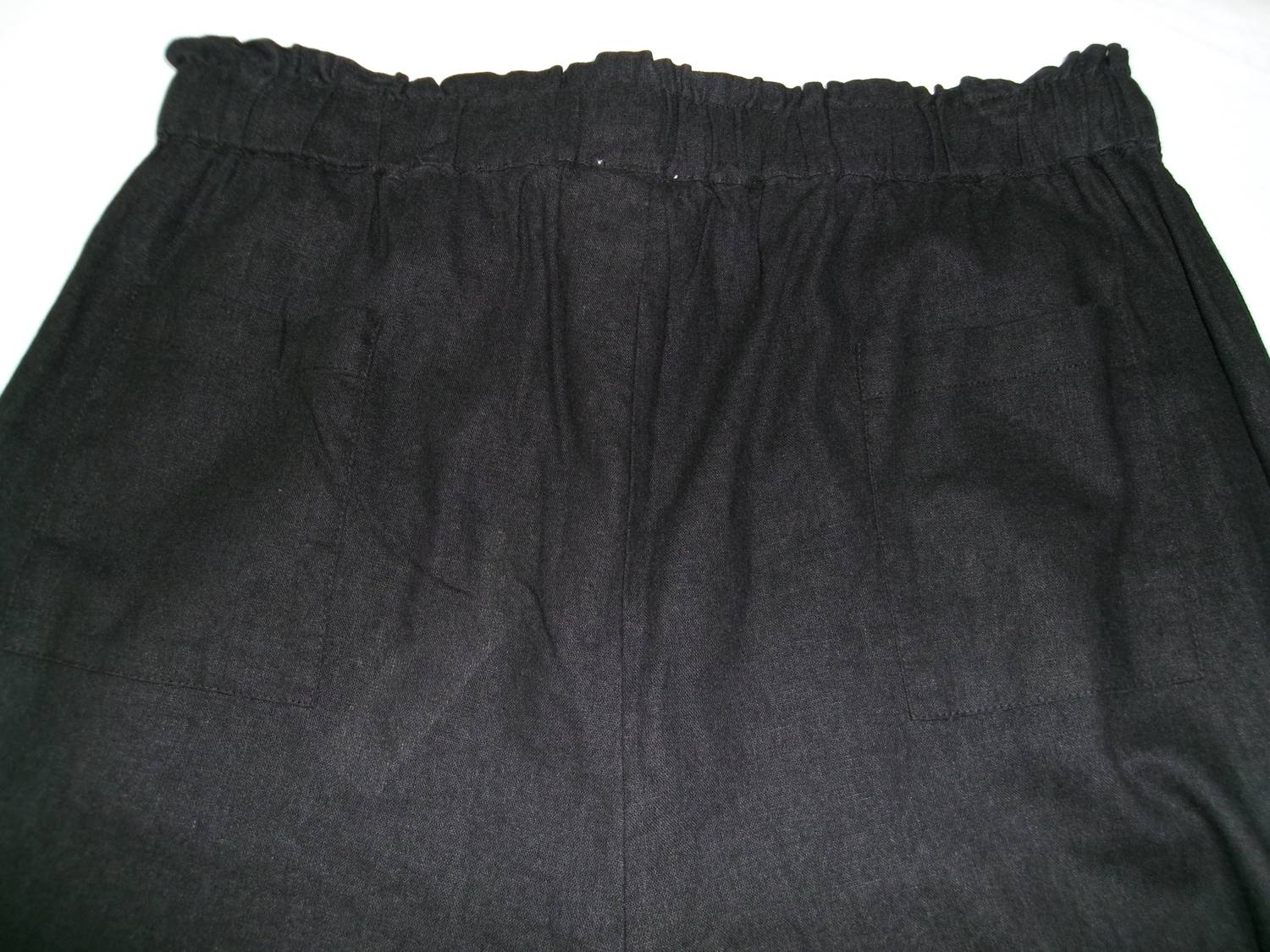 Charlie Paige Women's Wide Leg Crop Pants in black - women's pants - alternate view