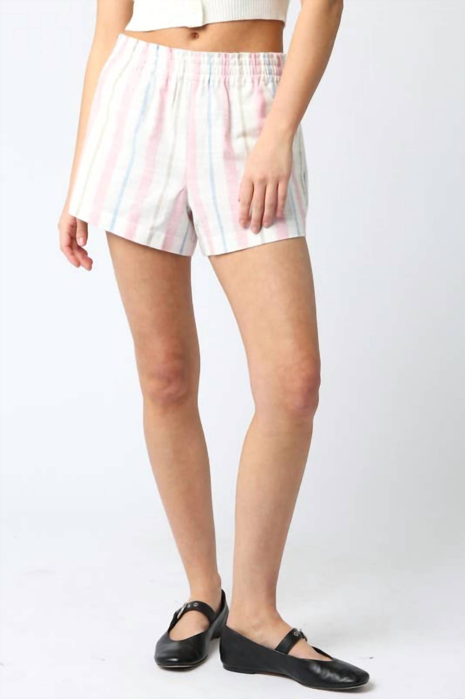 Olivaceous - Torrie Stripe Shorts