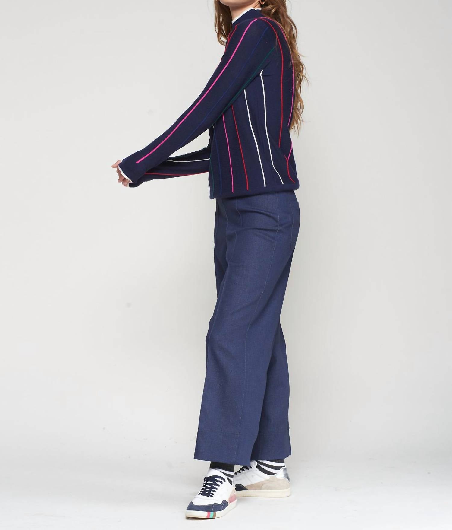 Vilagallo - Women's Straight Leg Crop Stretch Trouser