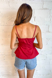 Day + Moon - Poplin Fit & Flare Tank