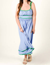 entro Meadow Maxi Dress in blue - women's dress