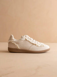 Oasis Society - Women's Lace Trimmed Retro Sneakers