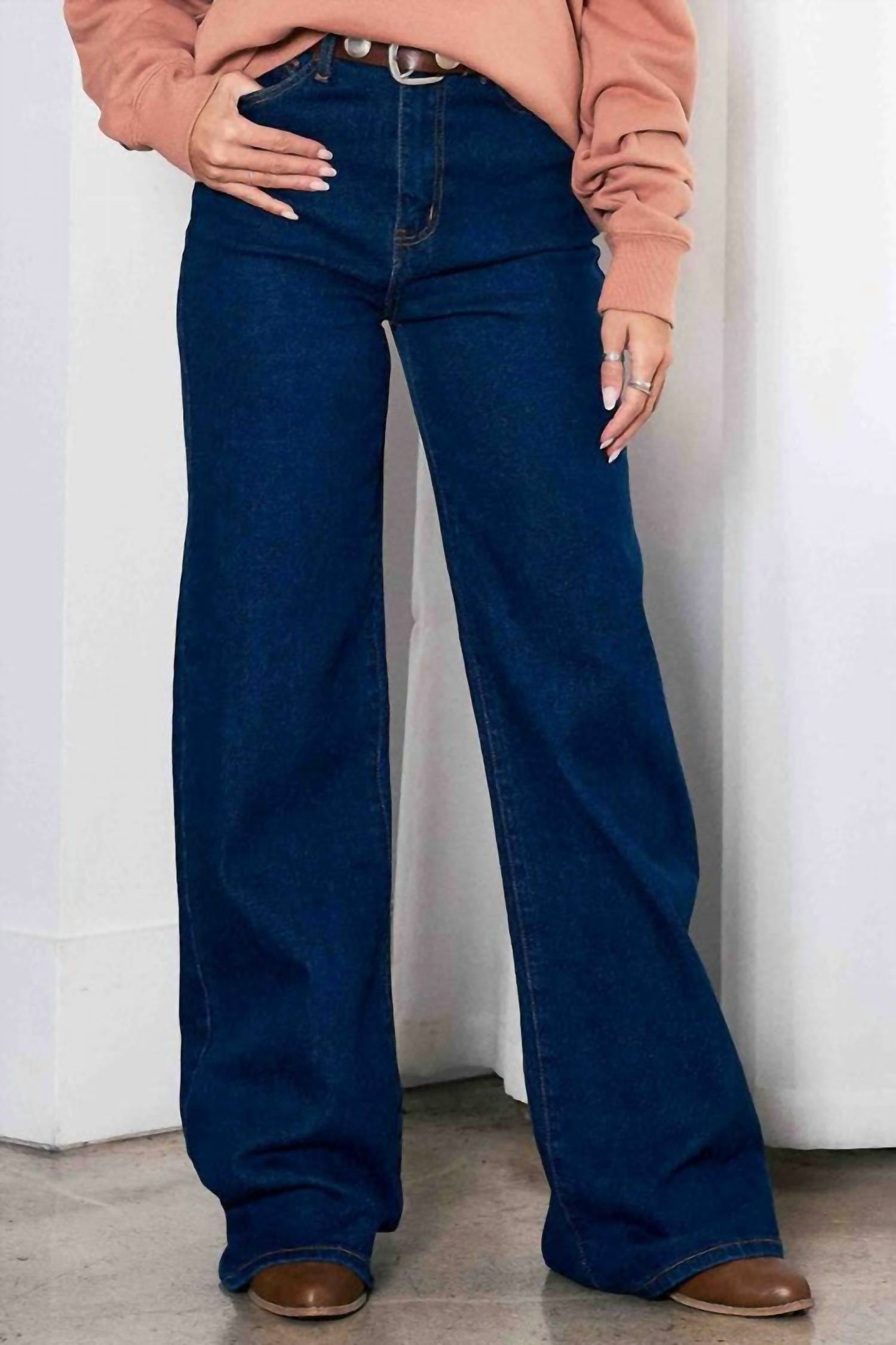 Vibrant M.I.U High-rise Essential Wide Leg Jeans in blue - women's pants - view 8