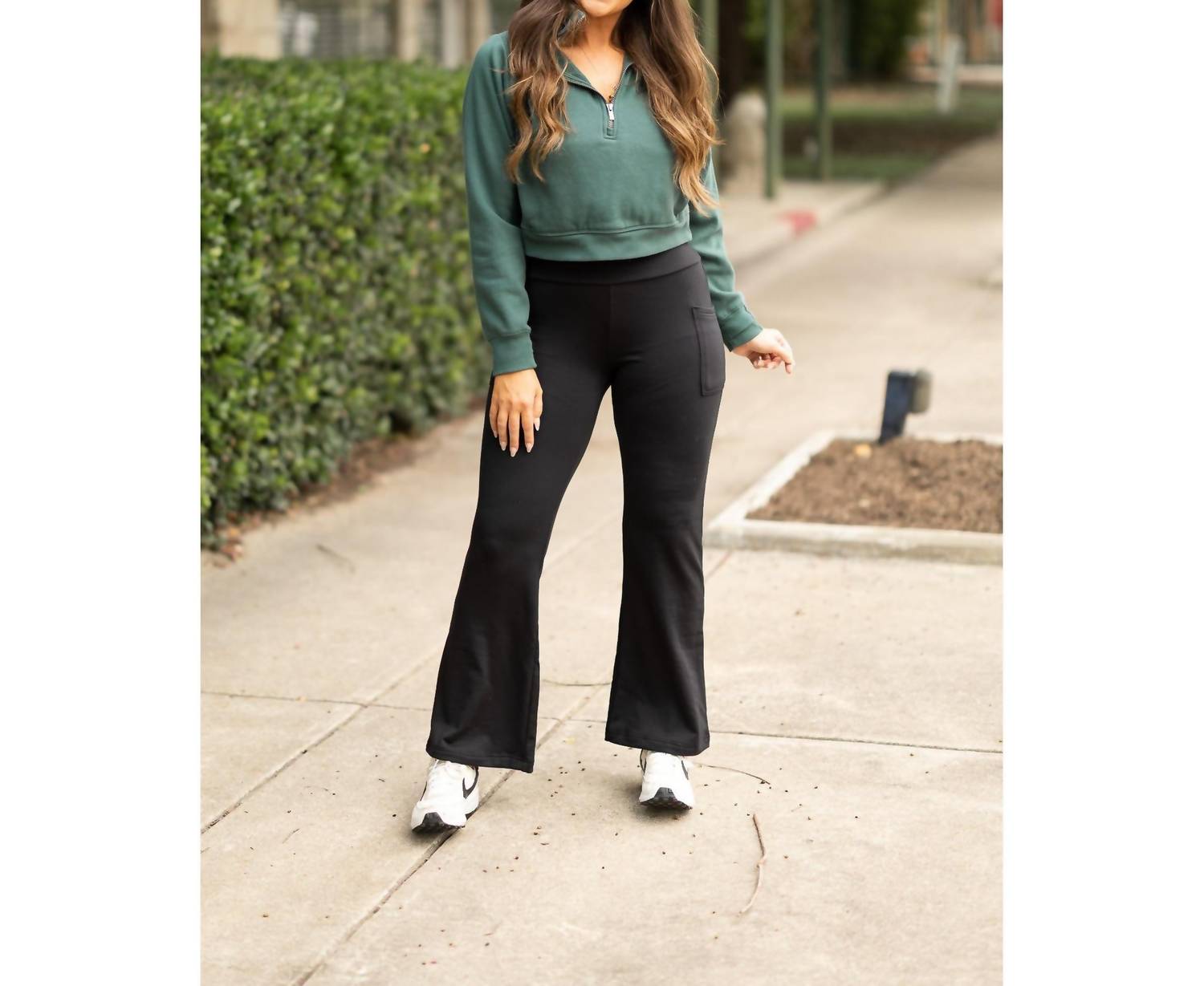 Julia Rose - Charlotte Fleece Bootcut Leggings