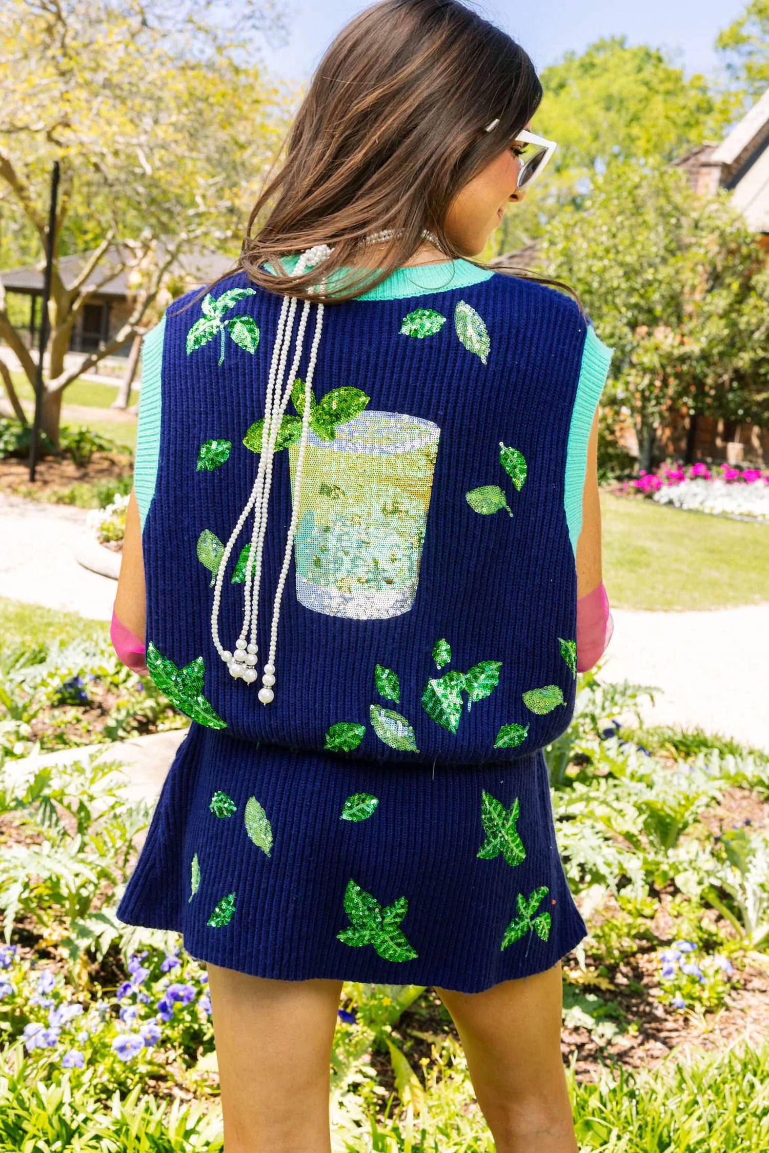 Queen Of Sparkles - Sequined Sweater Vest