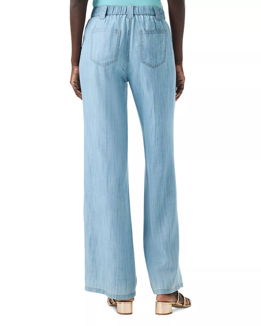 Nic + Zoe - Drapey Denim Wide Leg Jeans - 31"