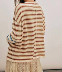 Free People - Nina Stripe Long Sleeve Tee