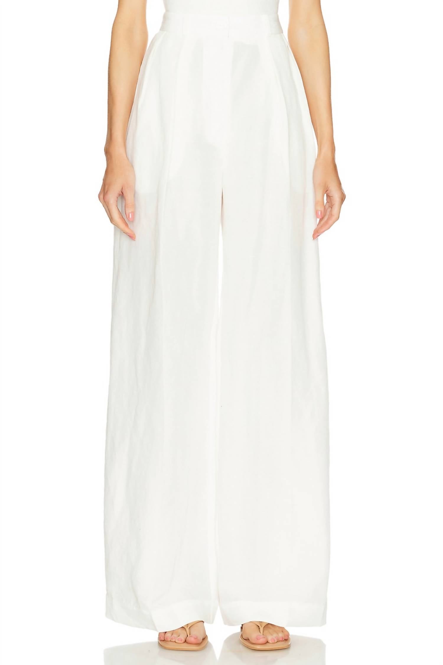Matthew Bruch - Button Pleated Trouser