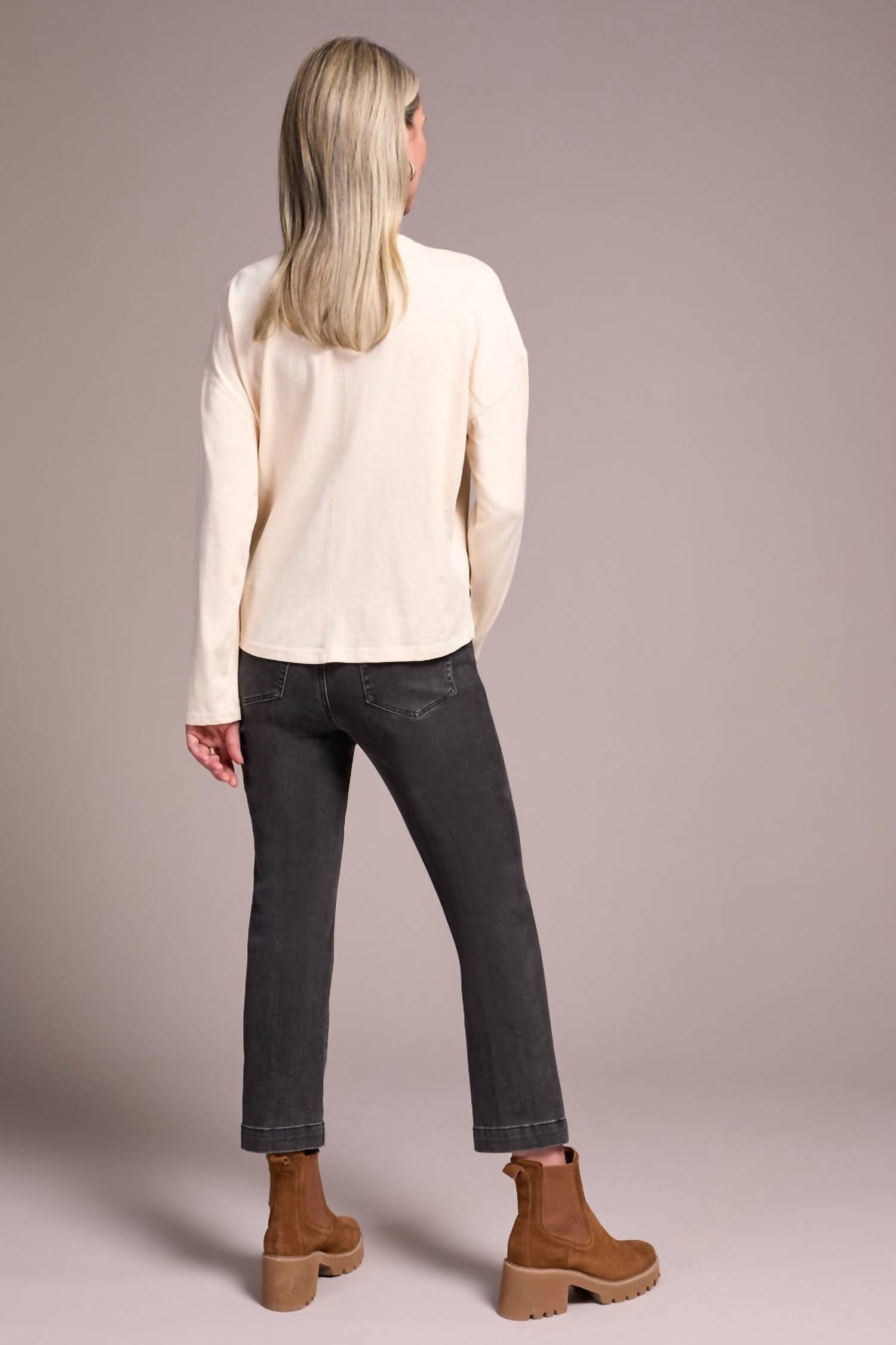 Tribal - Slub Knit Flatlock Top