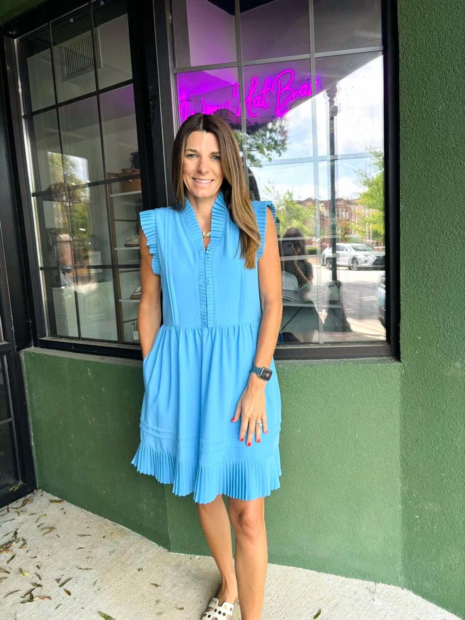 Joy Joy - Pleated Mini Dress