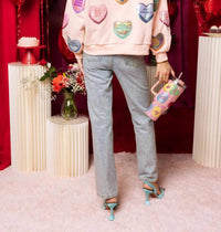 Queen Of Sparkles - Positive Candy Hearts Sweatshirt