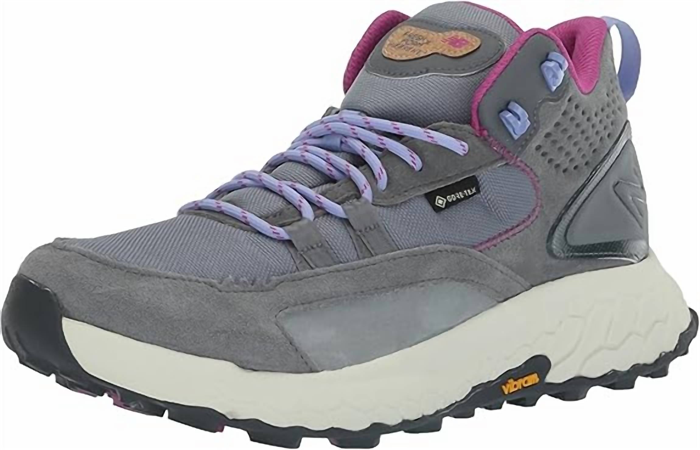 New Balance Women's Fresh Foam X Hierro Mid Gore-tex Shoe in steel castlerock - women's shoe