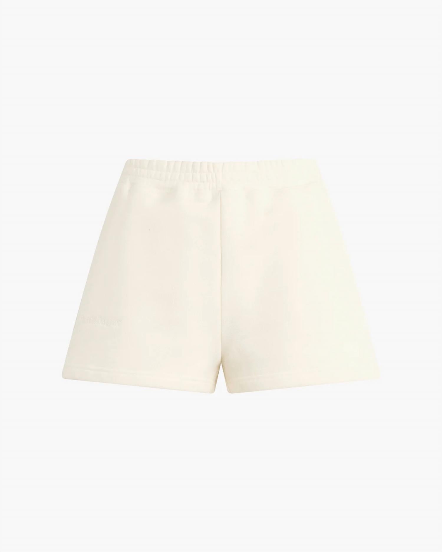 Favorite Daughter Women's Embroidered Sweat Short in white - women's shorts - alternate view