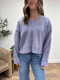 Le Lis - Raglan Oversized Fuzzy Sweater