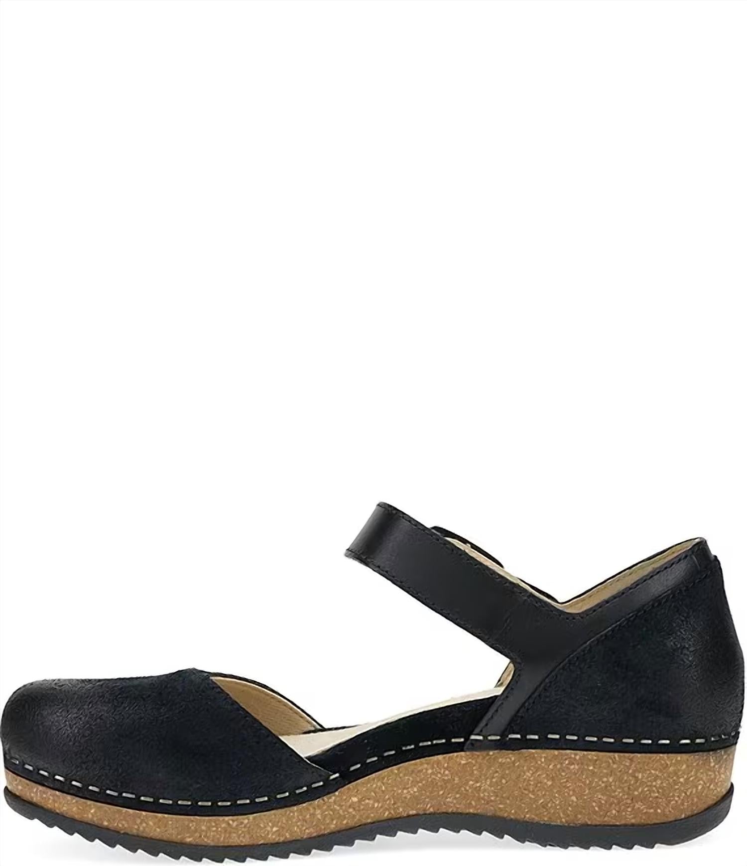 Dansko - Women's Mae Burnished Suede Mary Jane Clogs