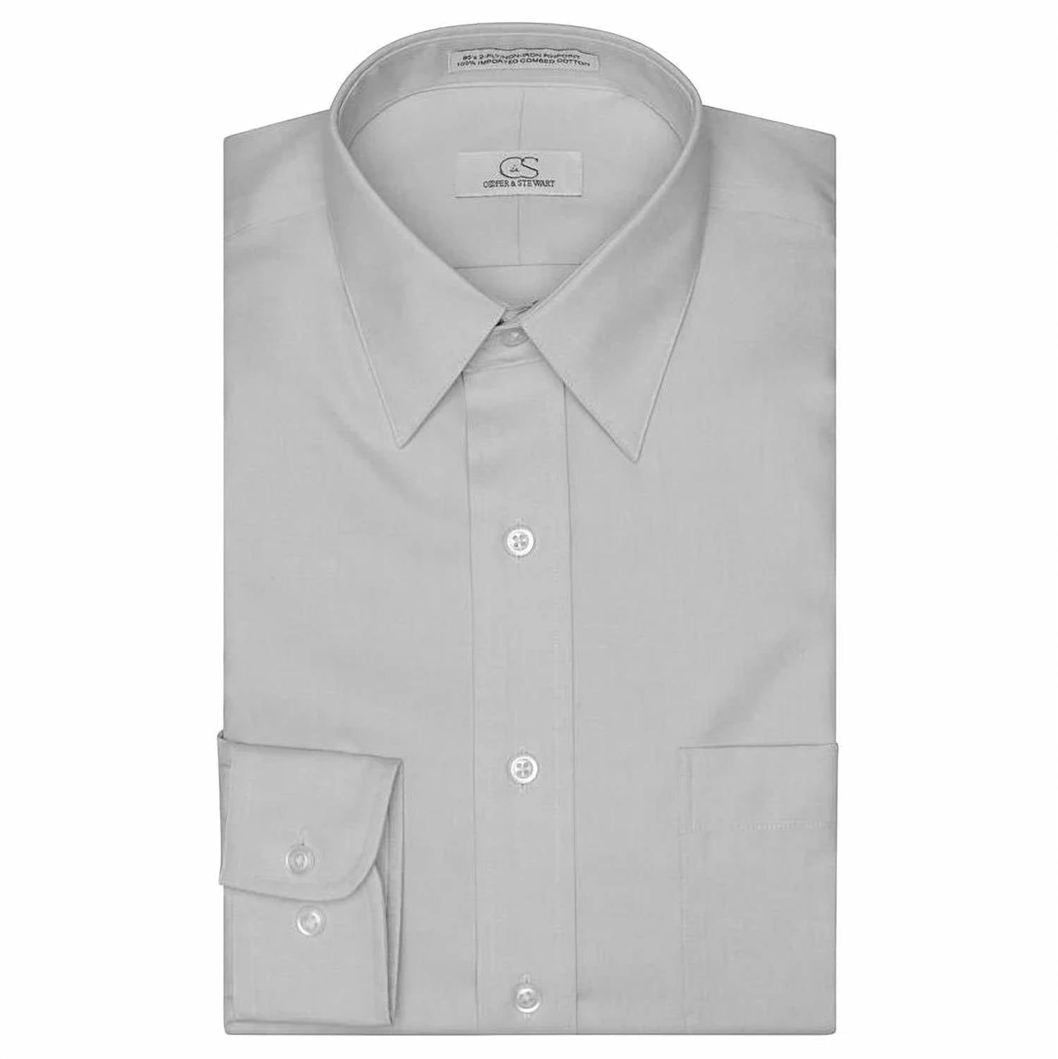 Cooper & Stewart - Men’s Pinpoint Oxford Cotton Dress Shirt