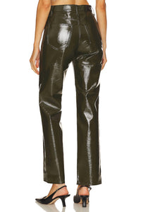 Pistola - Cassie Faux Leather Straight Fit Jeans