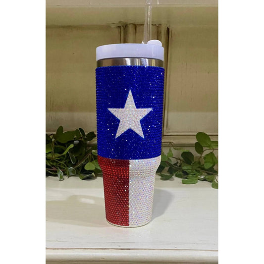 Live Love Gameday - Rhinestone 40 Oz Tumbler