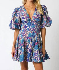Olivaceous - Diya Floral Dress
