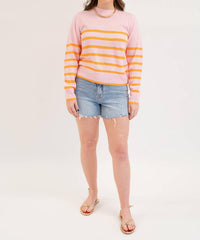 SUGARLIPS Sarah Sweater in pink orange - women's sweater