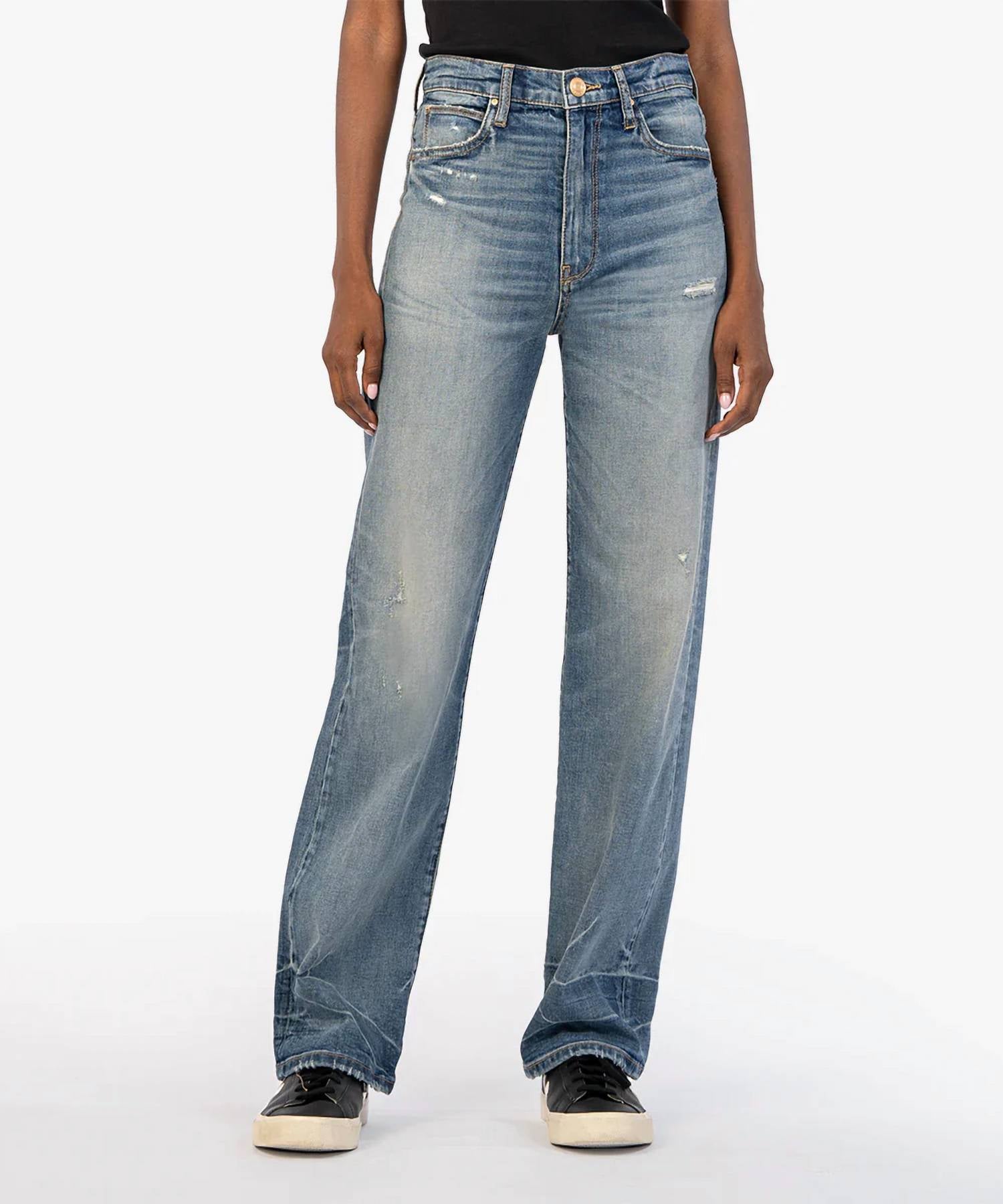 Kut From The Kloth - Sienna High Rise Wide Leg Denim Jeans