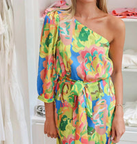 Jade - One Shoulder Column Dress