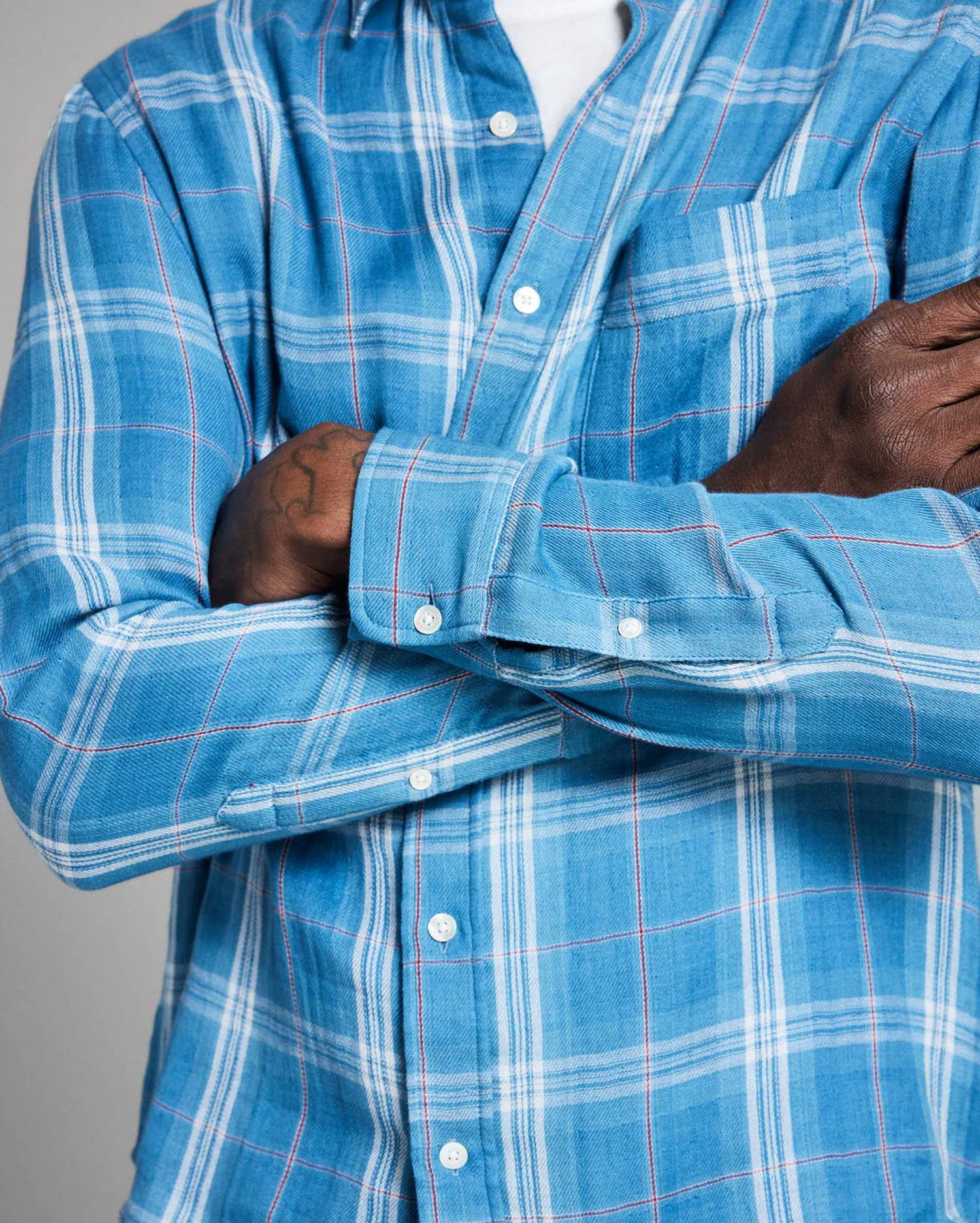 Billy Reid - Double Face Plaid Cypress Shirt