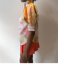 Hope For Flowers - Short Sleeve Smocked Shirt