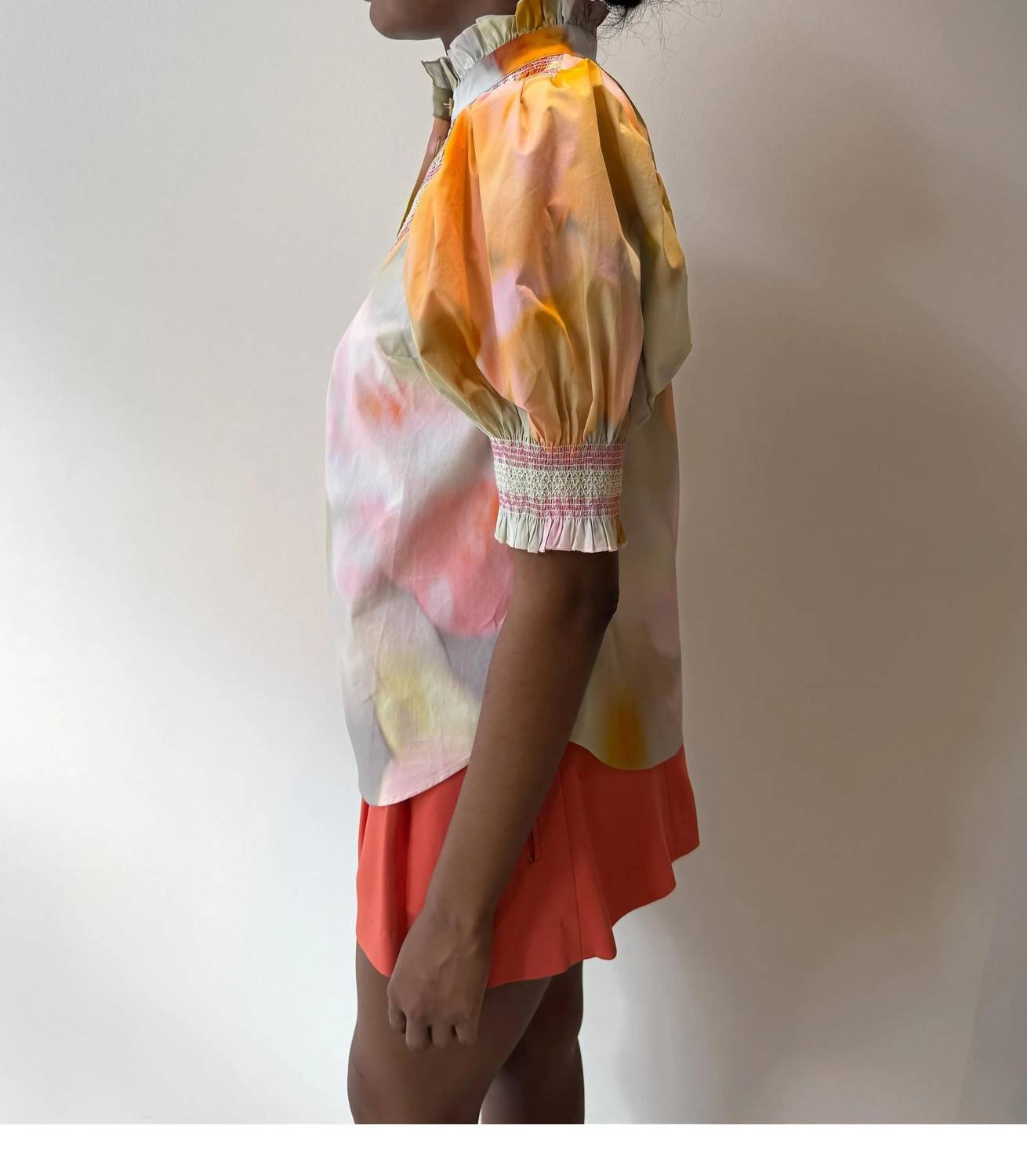 Hope For Flowers - Short Sleeve Smocked Shirt