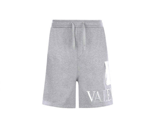 Valentino - Men's Logo Embroidery Cotton Jersey Shorts