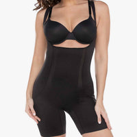 Miraclesuit Shape Away Torsette Thigh Slimmer in black - women's intimate - detail view