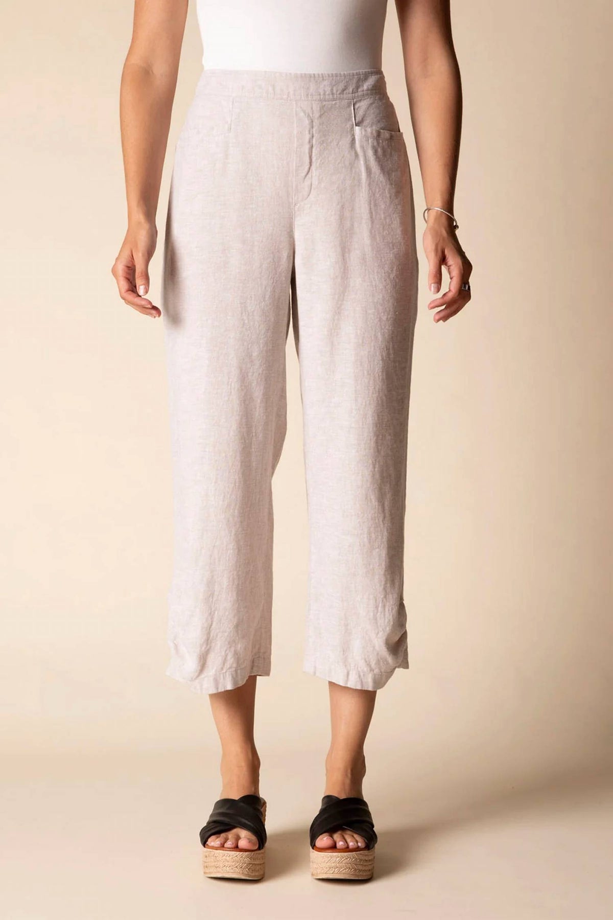 Habitat - Pleat Button Capri