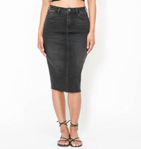 Judy Blue - High Waist Rhinestone Embellished Midi Skirt