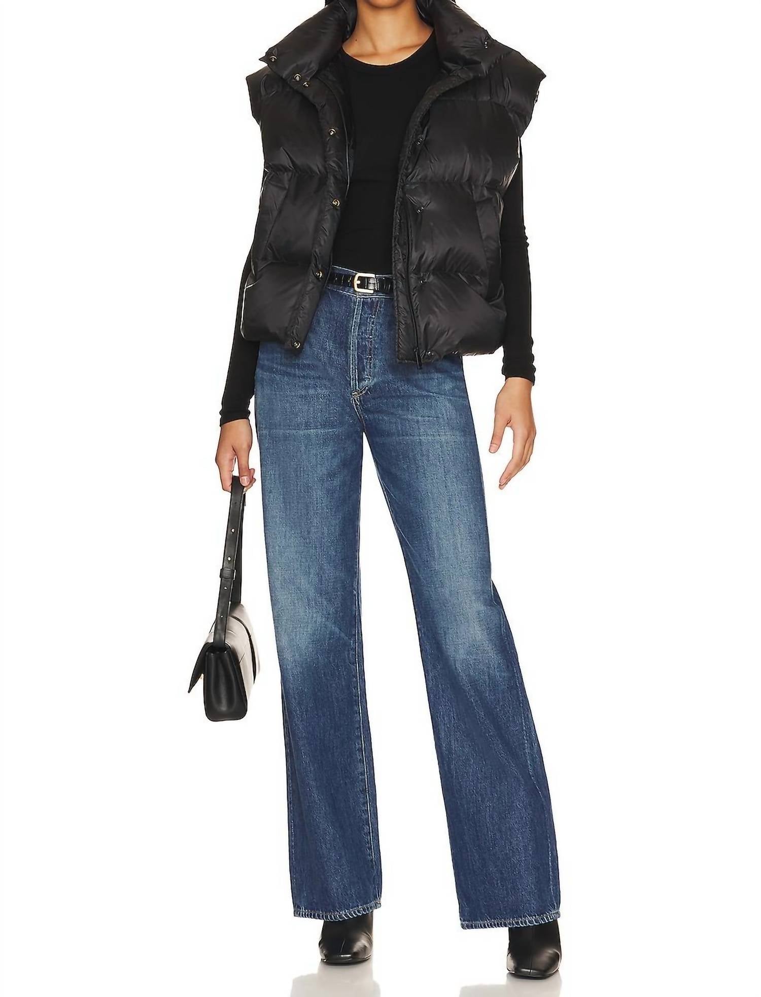 Enza Costa - Slit Neck Long Sleeve Crew Top